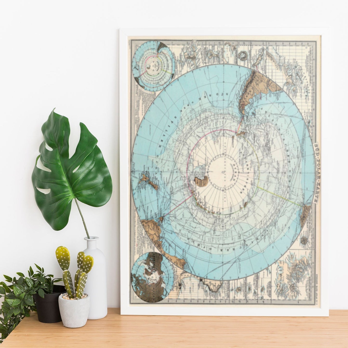 Stielers_Handatlas_1891_map-of-Antarctic-Artwork-Nacnic-Nacnic Estudio SL