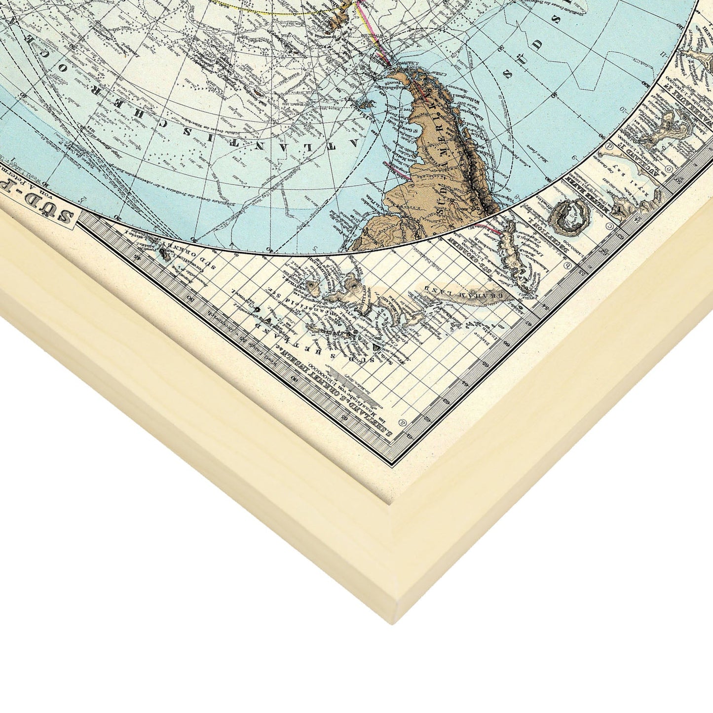Stielers_Handatlas_1891_map-of-Antarctic-Artwork-Nacnic-Nacnic Estudio SL