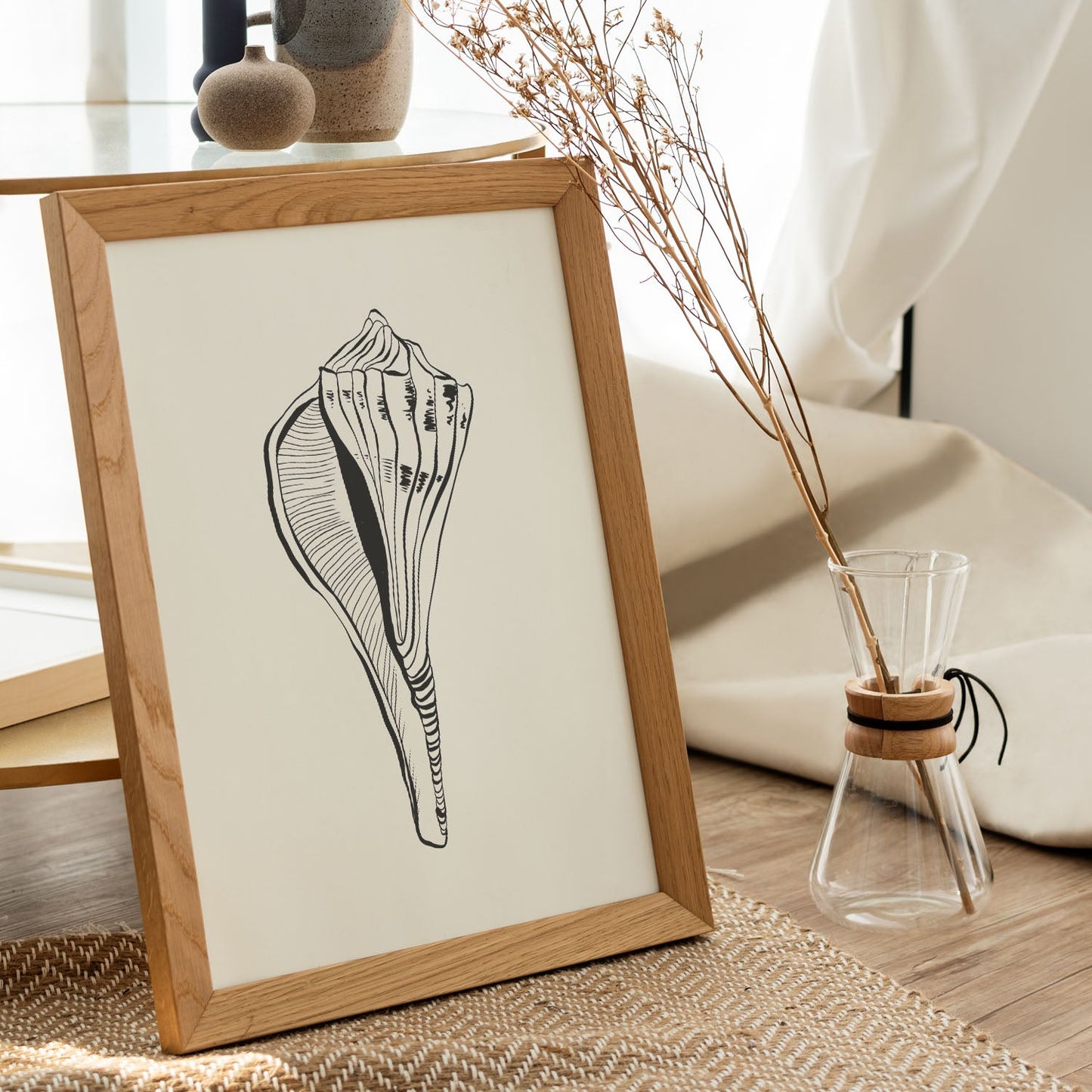 Stripped Fox conch-Artwork-Nacnic-Nacnic Estudio SL