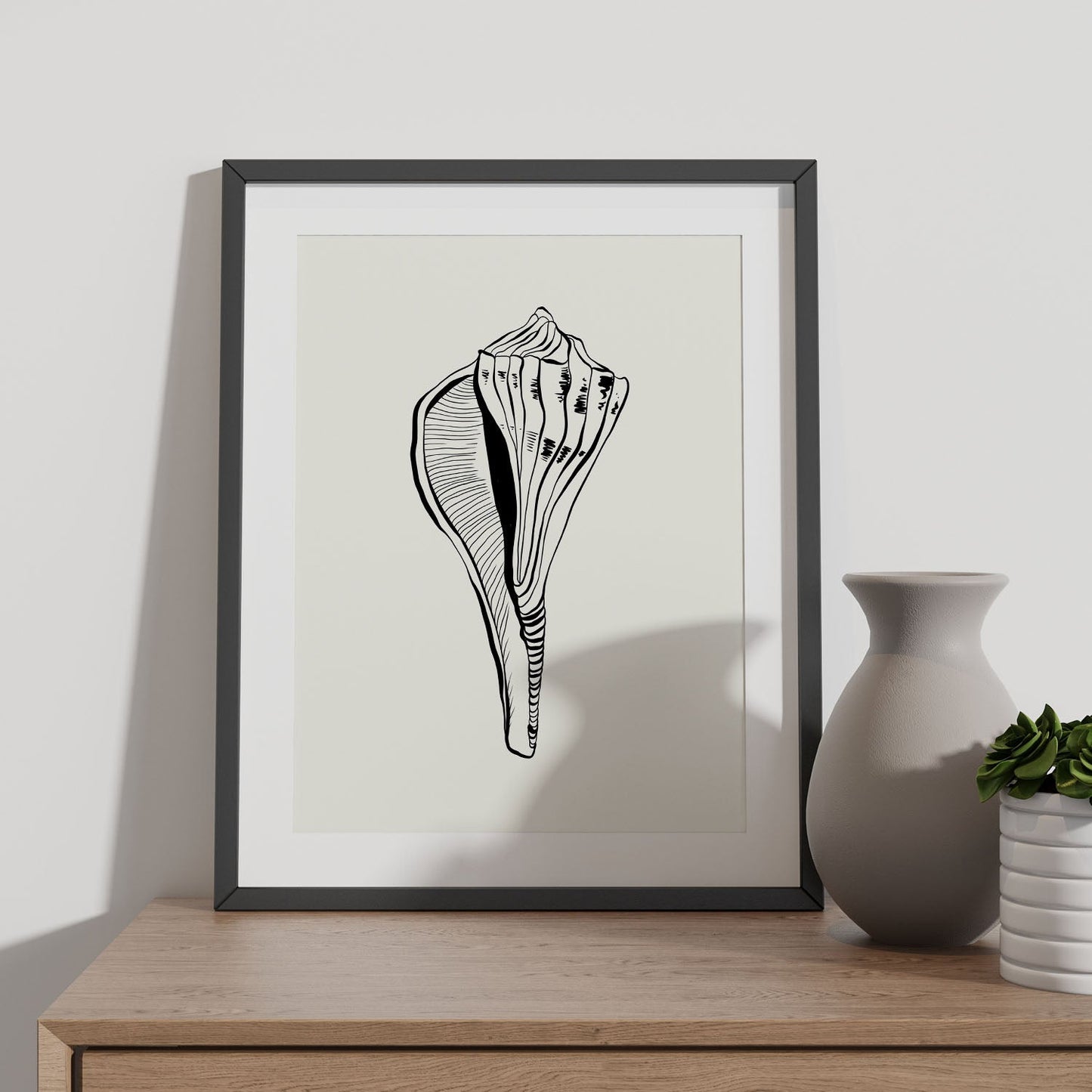 Stripped Fox conch-Artwork-Nacnic-Nacnic Estudio SL