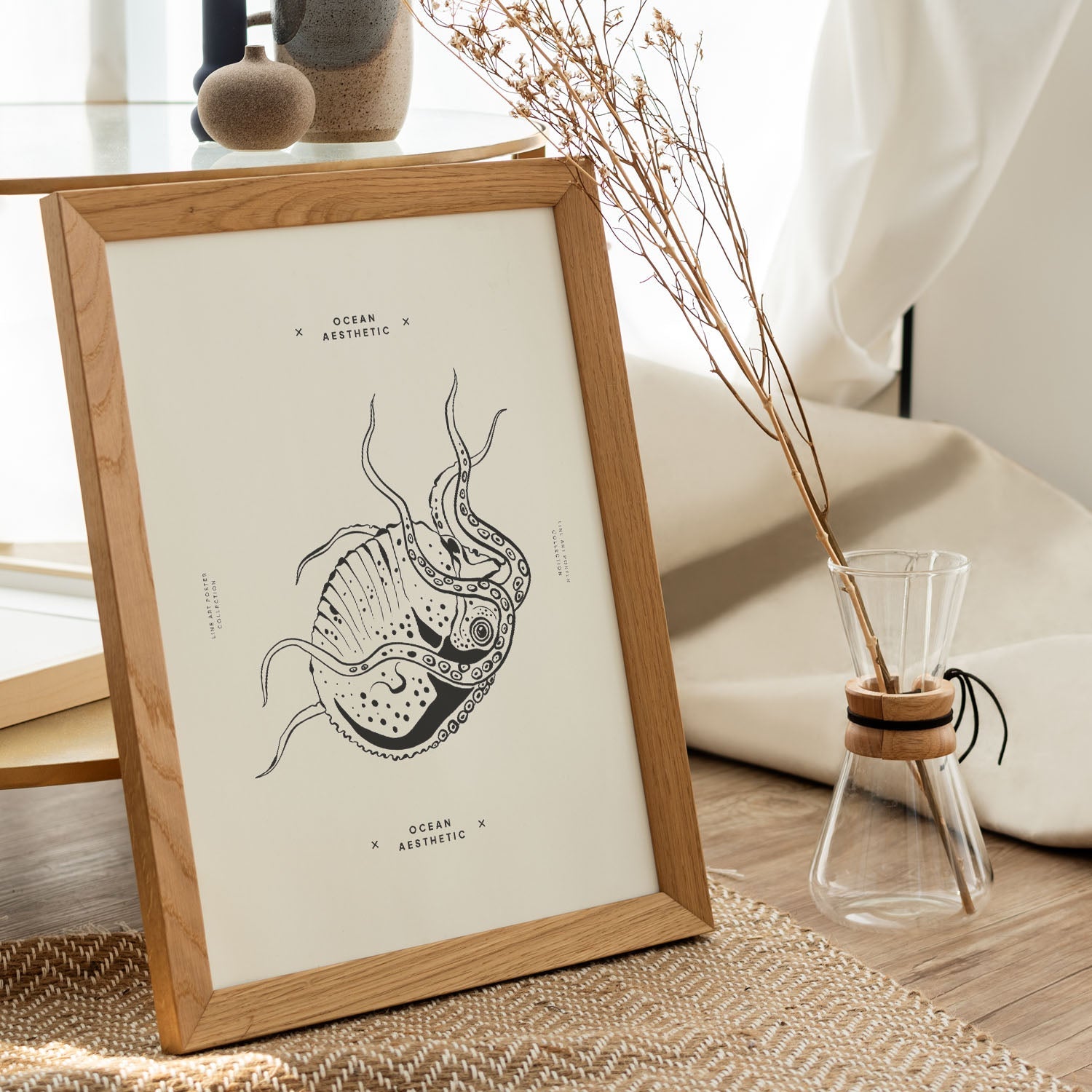 Stripped Octopus-Artwork-Nacnic-Nacnic Estudio SL