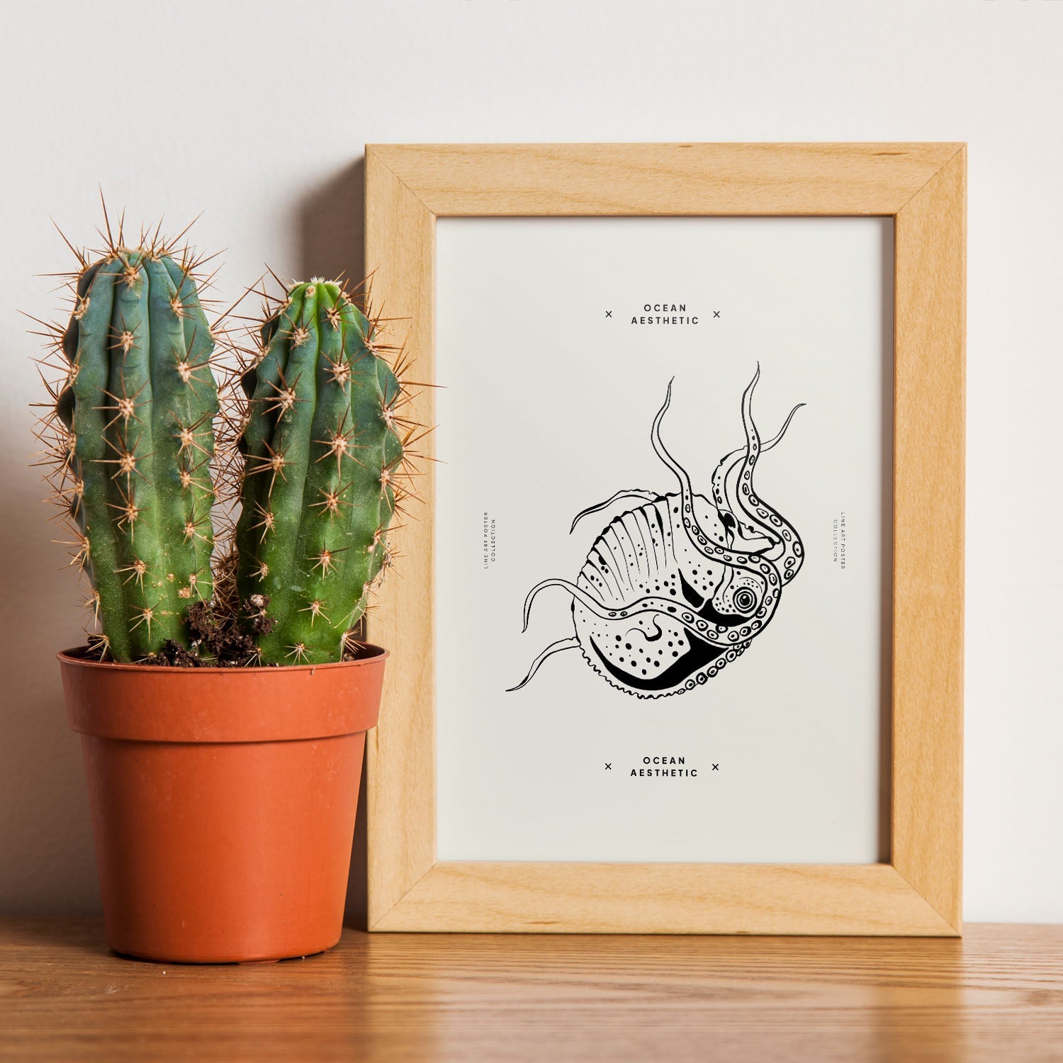 Stripped Octopus-Artwork-Nacnic-Nacnic Estudio SL