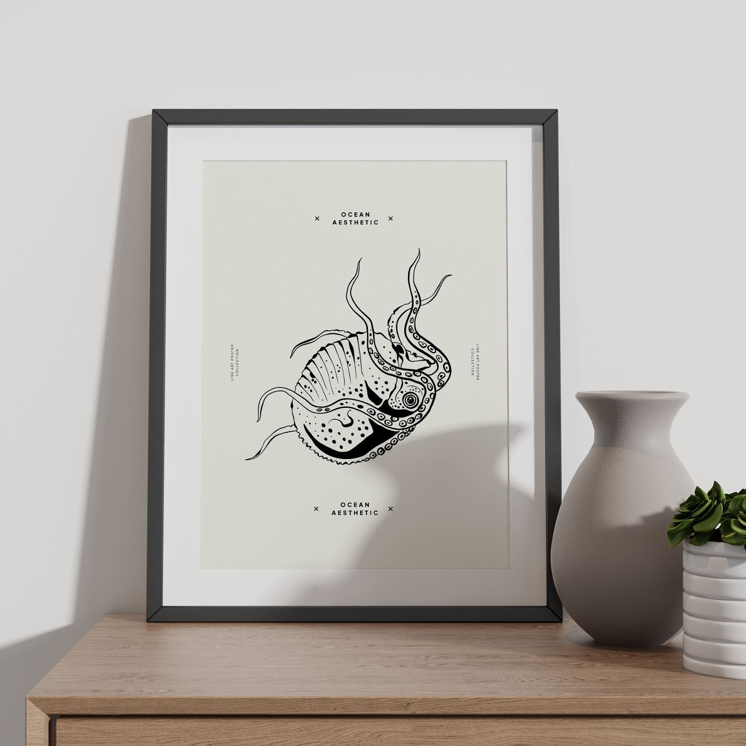 Stripped Octopus-Artwork-Nacnic-Nacnic Estudio SL