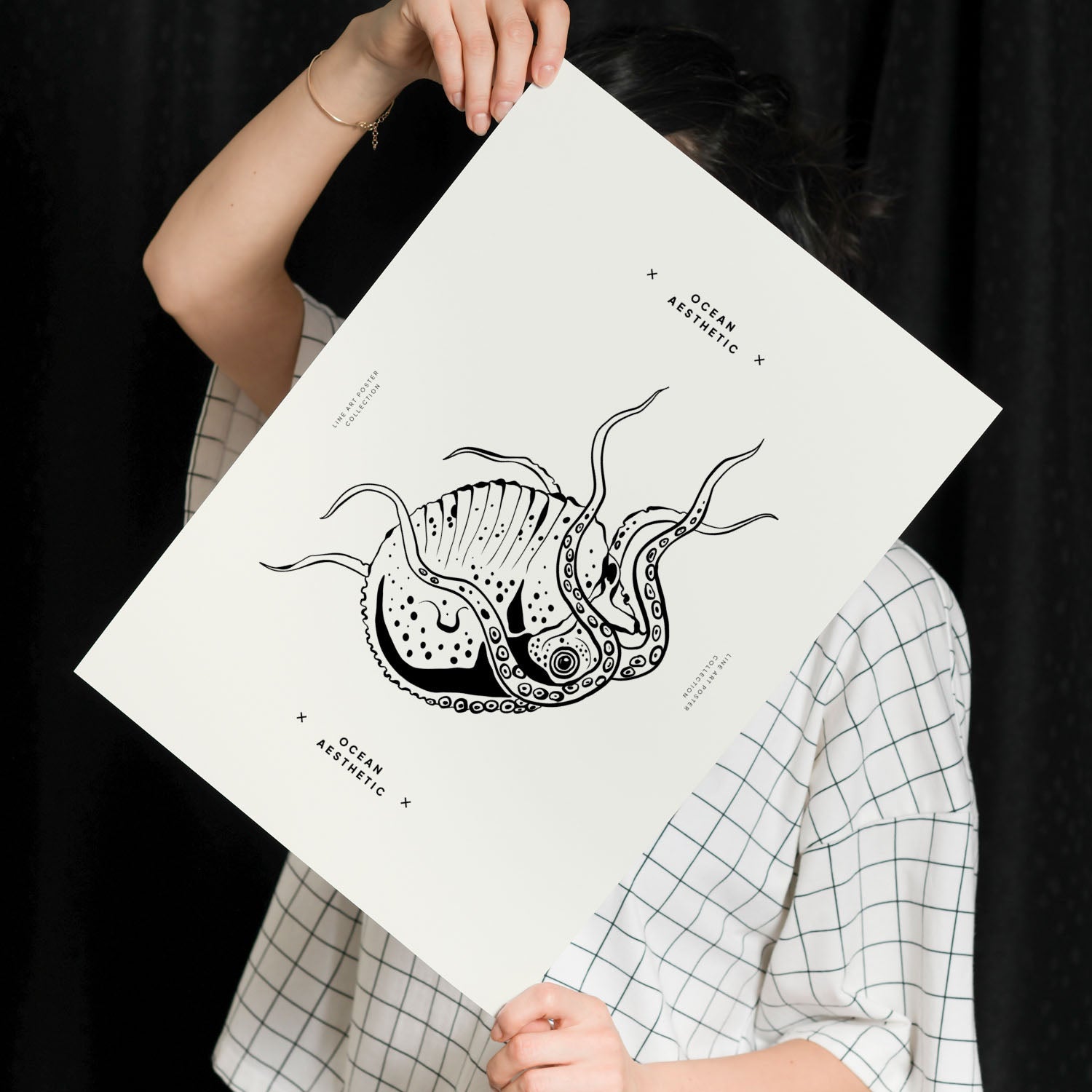 Stripped Octopus-Artwork-Nacnic-Nacnic Estudio SL