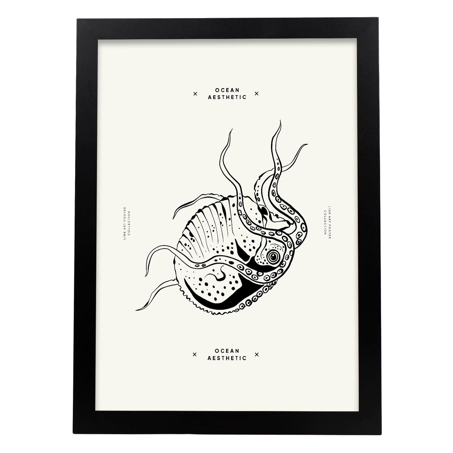 Stripped Octopus-Artwork-Nacnic-A3-Sin marco-Nacnic Estudio SL