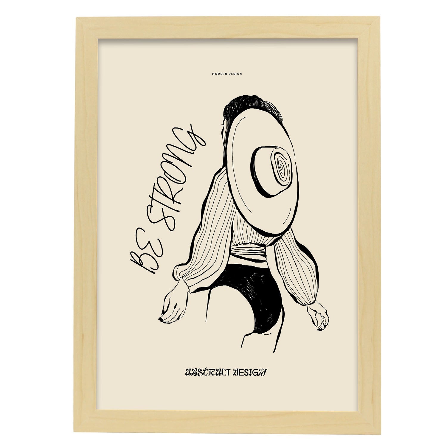 Strong-Artwork-Nacnic-A3-Marco Madera clara-Nacnic Estudio SL