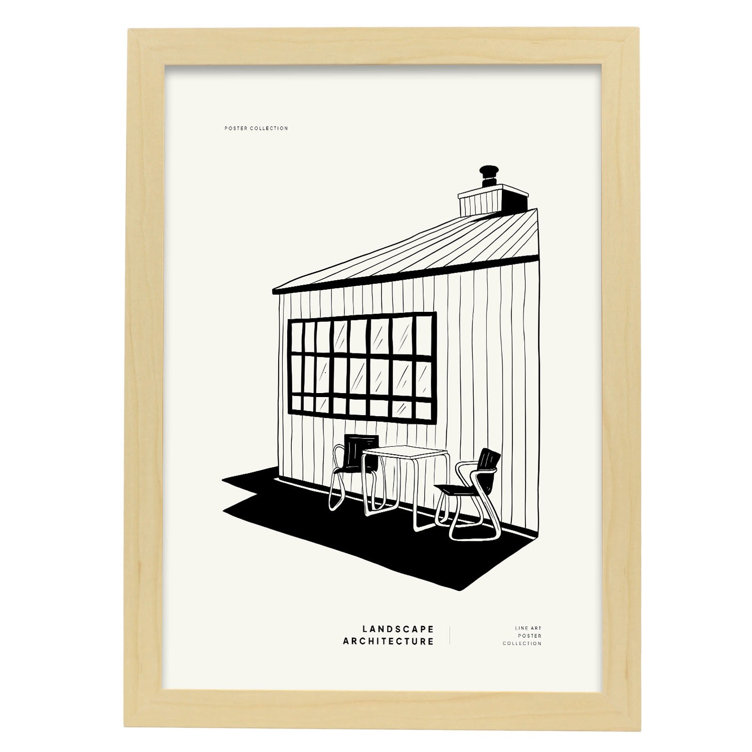 Stylish Sde outdoor-Artwork-Nacnic-A3-Marco Madera clara-Nacnic Estudio SL
