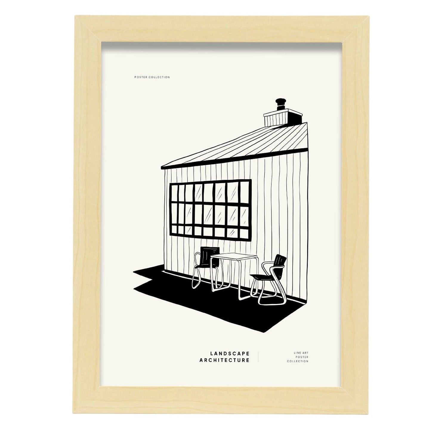 Stylish Sde outdoor-Artwork-Nacnic-A4-Marco Madera clara-Nacnic Estudio SL