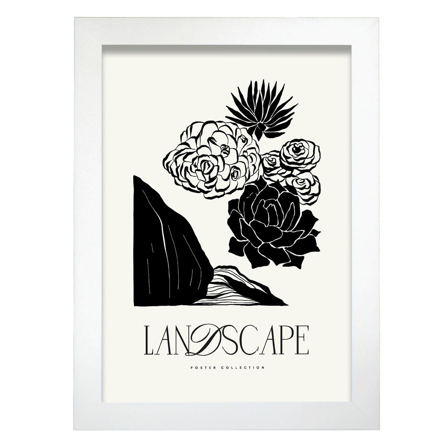 Succulents-Artwork-Nacnic-A4-Marco Blanco-Nacnic Estudio SL