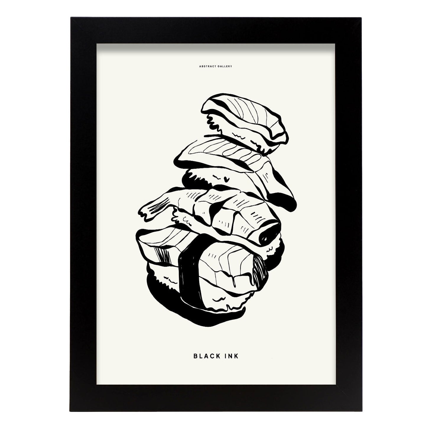 Sushi-Artwork-Nacnic-A4-Sin marco-Nacnic Estudio SL