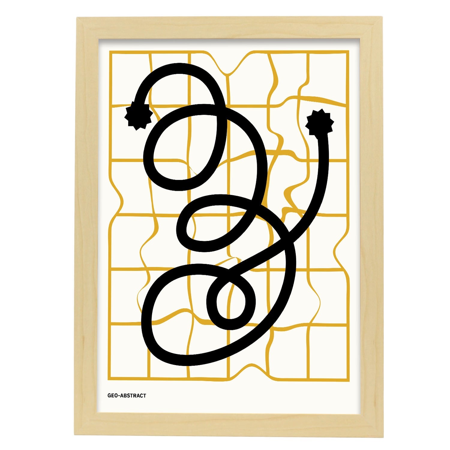 Tangled-Artwork-Nacnic-A3-Marco Madera clara-Nacnic Estudio SL