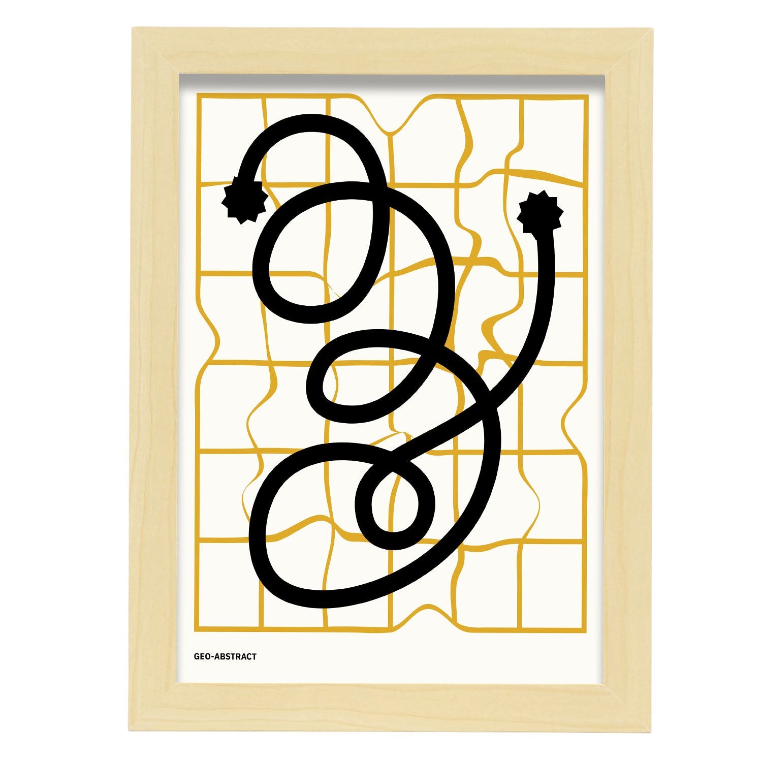 Tangled-Artwork-Nacnic-A4-Marco Madera clara-Nacnic Estudio SL