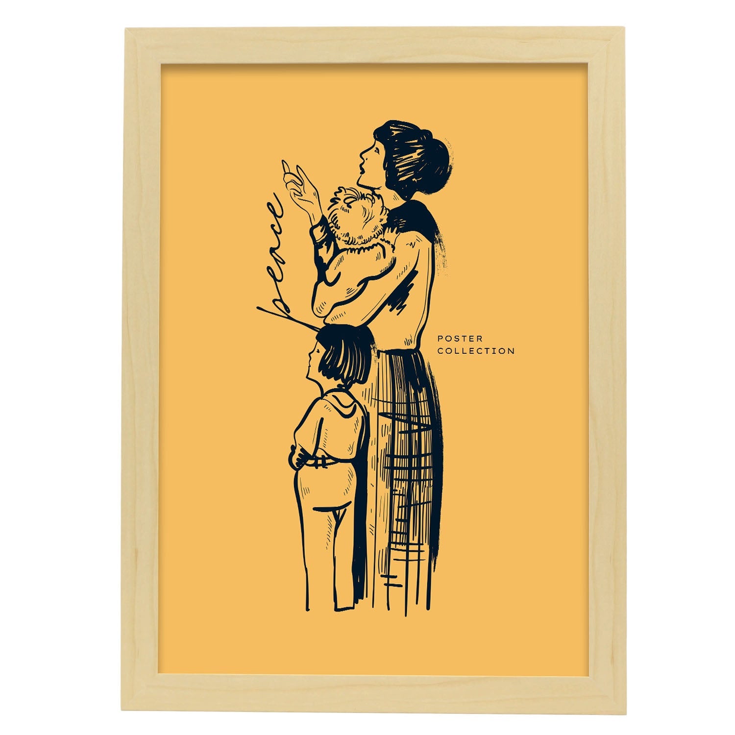 Teach them while young-Artwork-Nacnic-A3-Marco Madera clara-Nacnic Estudio SL