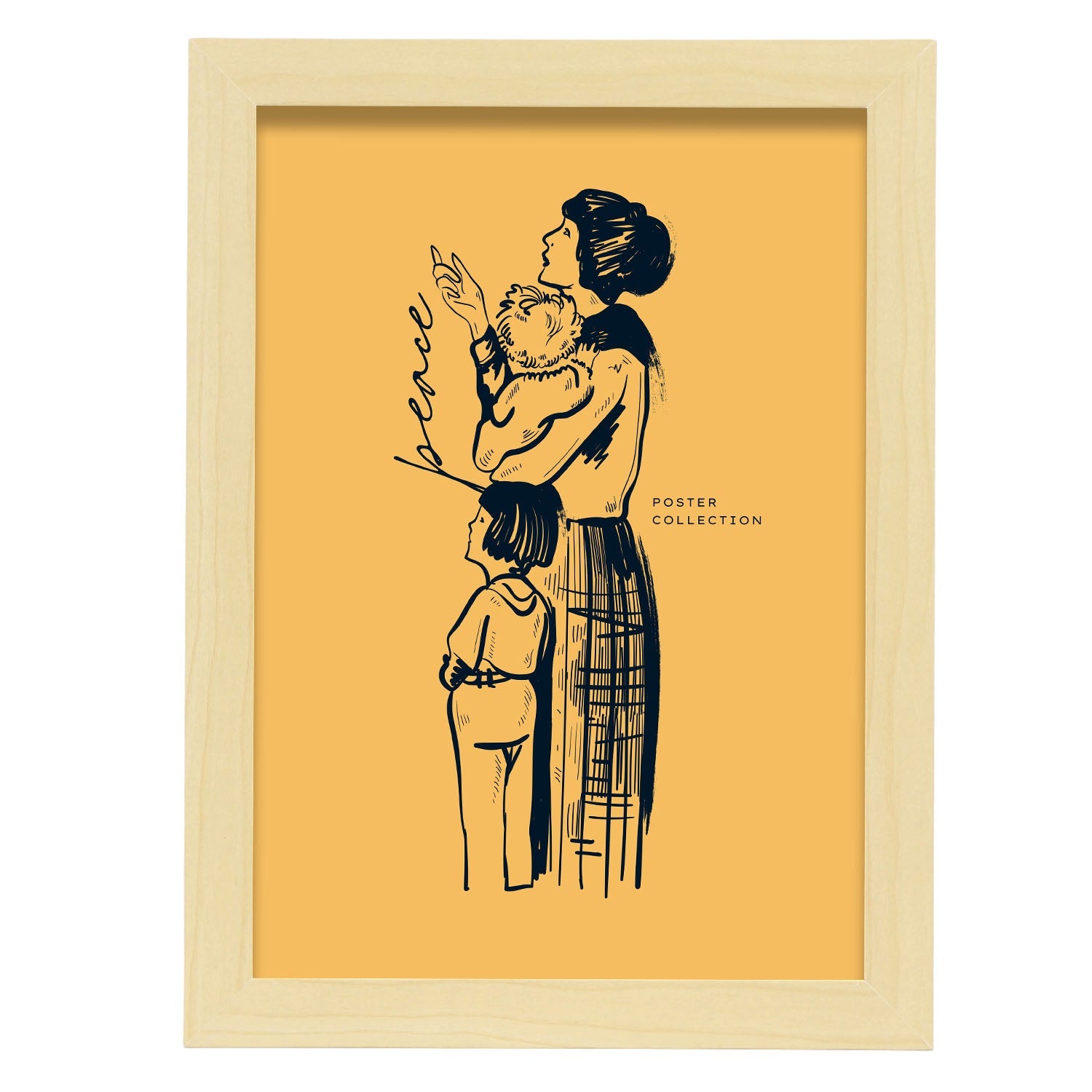 Teach them while young-Artwork-Nacnic-A4-Marco Madera clara-Nacnic Estudio SL