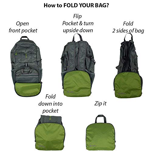 The Flow Mochila Plegable Ligera | Unisex | Azul-Gris | Ergonomia y diseño-Nacnic-Nacnic Estudio SL