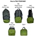 The Flow Mochila Plegable Ligera | Unisex | Azul-Gris | Ergonomia y diseño-Nacnic-Nacnic Estudio SL