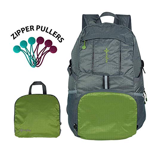 The Flow Mochila Plegable Ligera | Unisex | Verde-Gris | Ergonomia y diseño-Nacnic-Nacnic Estudio SL
