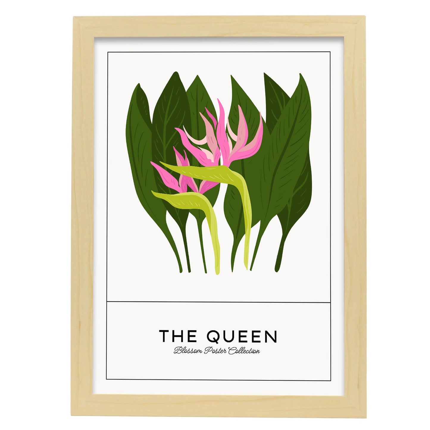 The Queen-Artwork-Nacnic-A3-Marco Madera clara-Nacnic Estudio SL