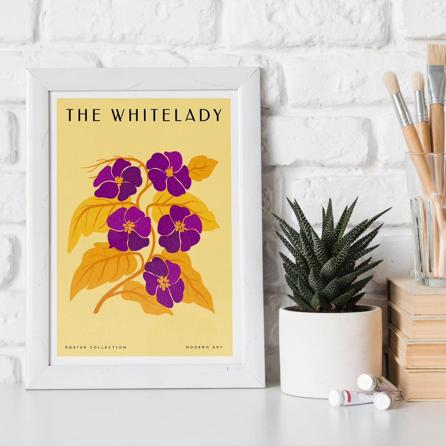 The White Lady Violet-Artwork-Nacnic-Nacnic Estudio SL
