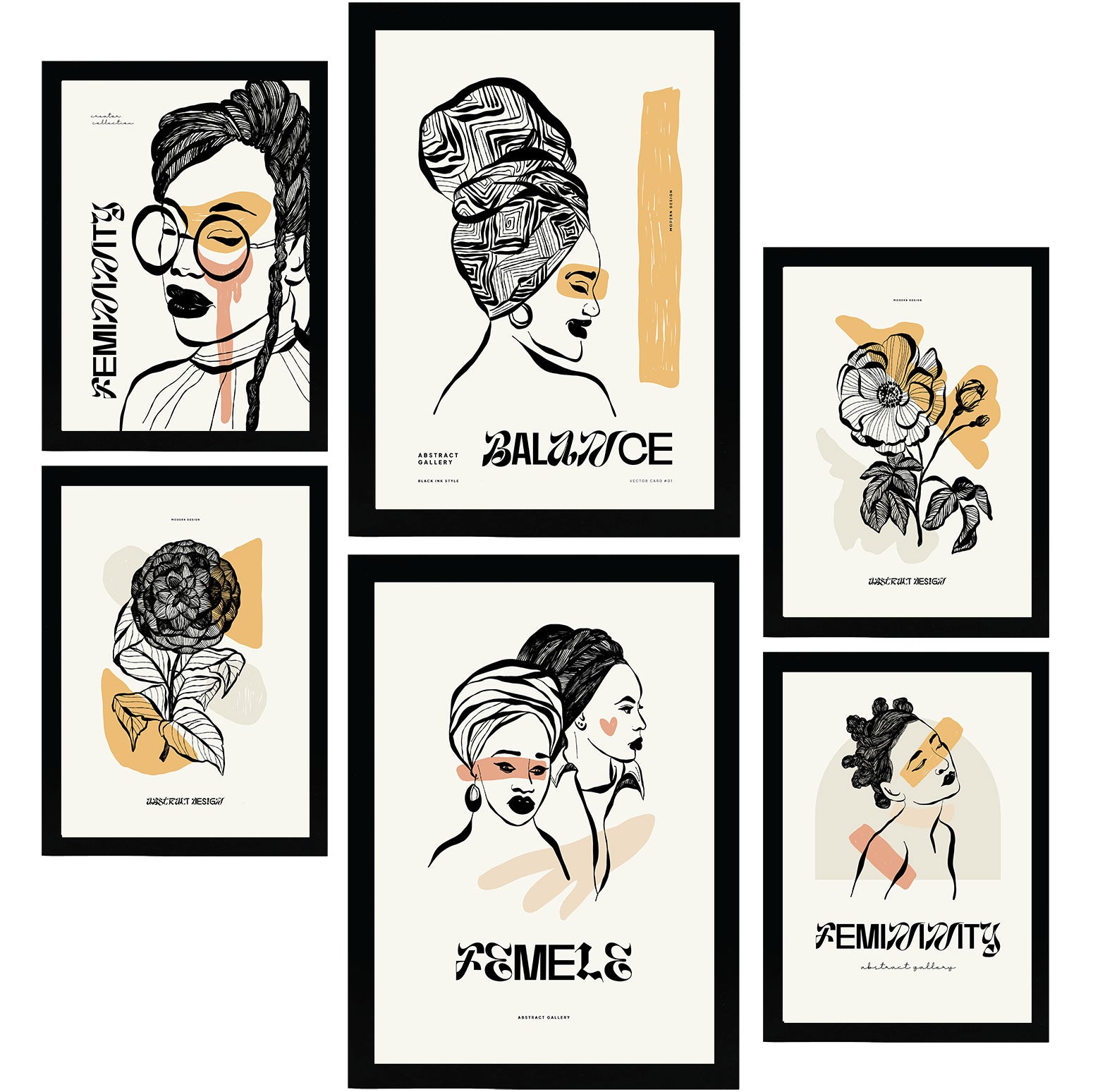 Thick Black Ink Posters. Black Power.-Artwork-Nacnic-Nacnic Estudio SL