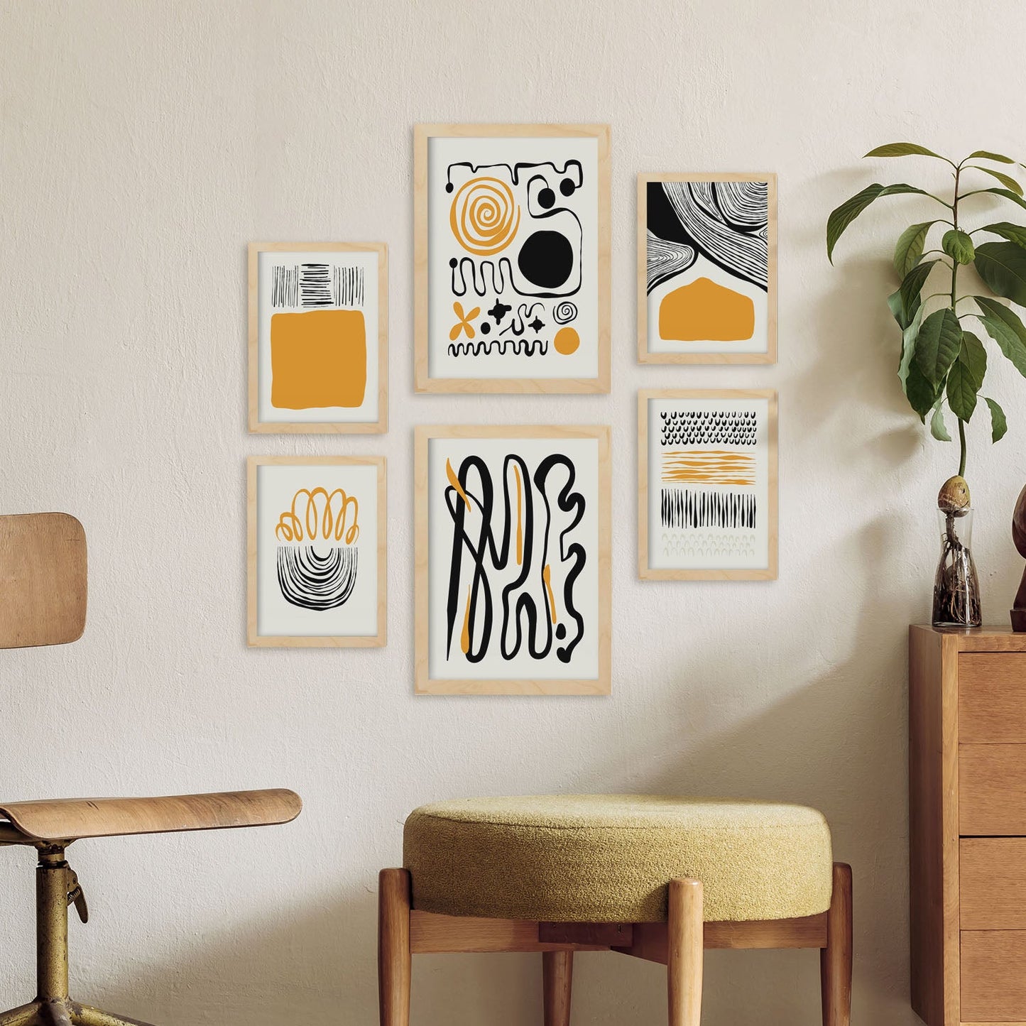 Thick Black Ink Posters. Emotions. Artistic and Abstract Aesthetic-Artwork-Nacnic-Nacnic Estudio SL