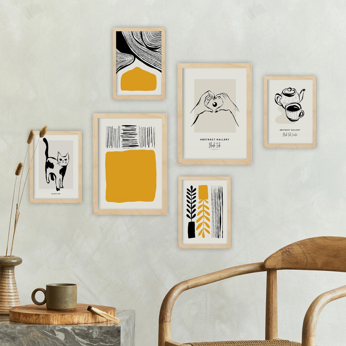 Thick Black Ink Posters. Home. Artistic and Abstract Aesthetic-Artwork-Nacnic-Nacnic Estudio SL