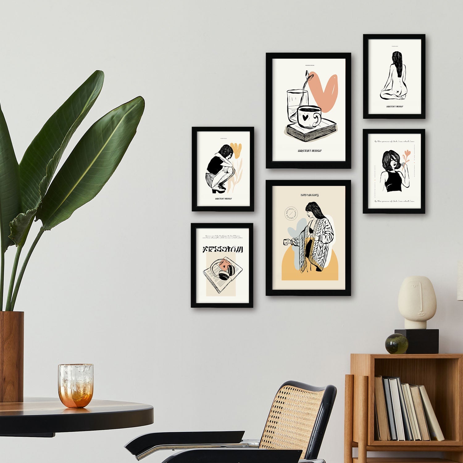 Thick Black Ink Posters. Love.-Artwork-Nacnic-Nacnic Estudio SL