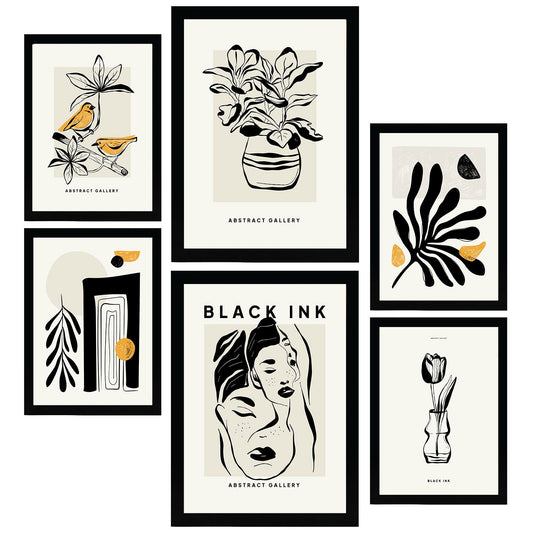 Thick Black Ink Posters. Oriental. Artistic and Abstract Aesthetic-Artwork-Nacnic-Nacnic Estudio SL