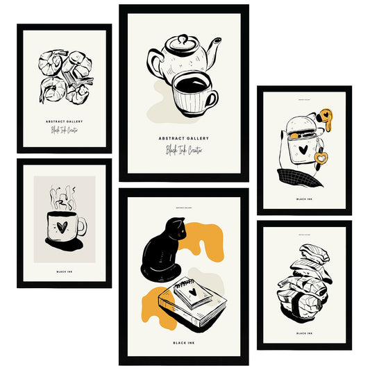 Thick Black Ink Posters. Rest Day. Artistic and Abstract Aesthetic-Artwork-Nacnic-Nacnic Estudio SL