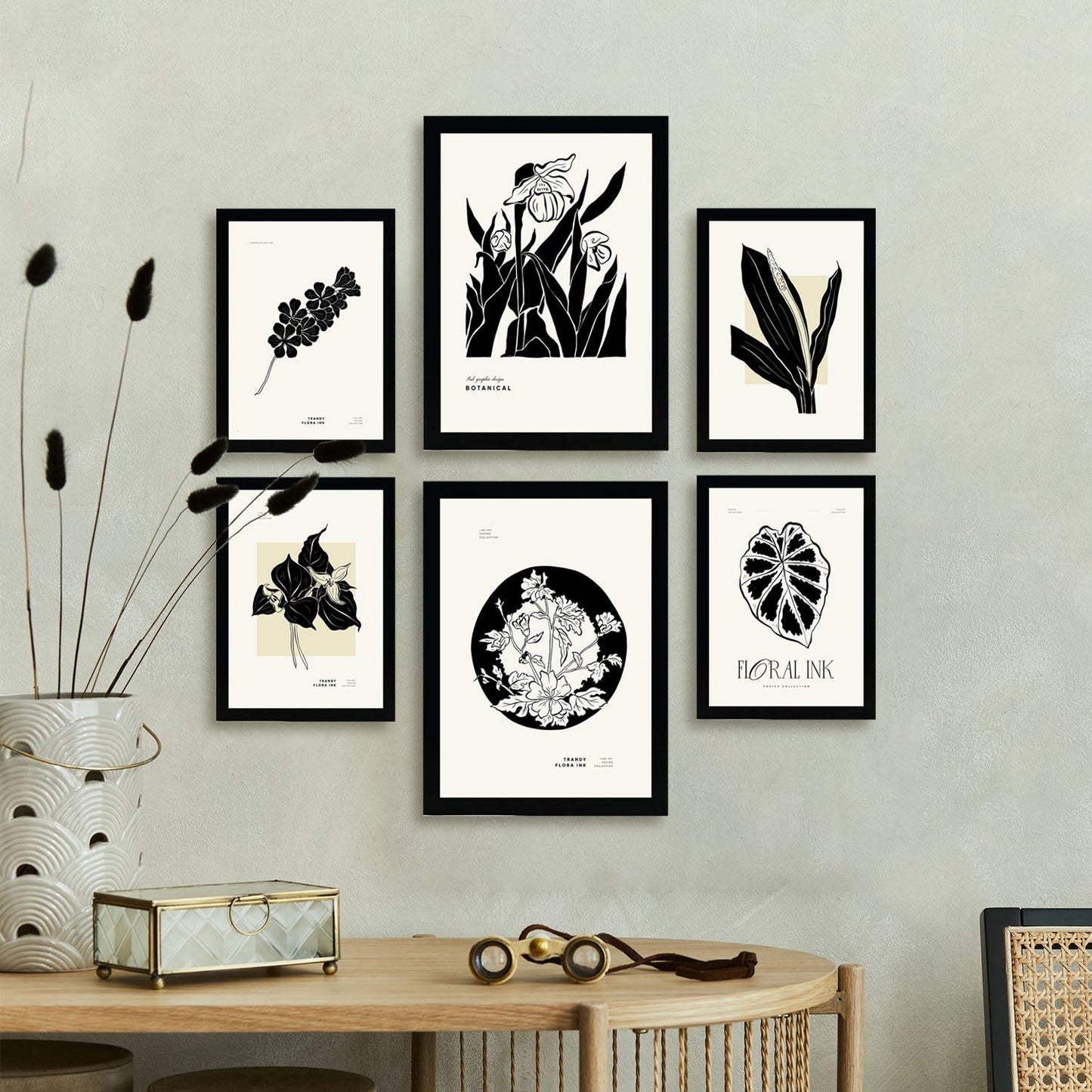 Thick Black Ink Posters. Tropical Inks.-Artwork-Nacnic-Nacnic Estudio SL