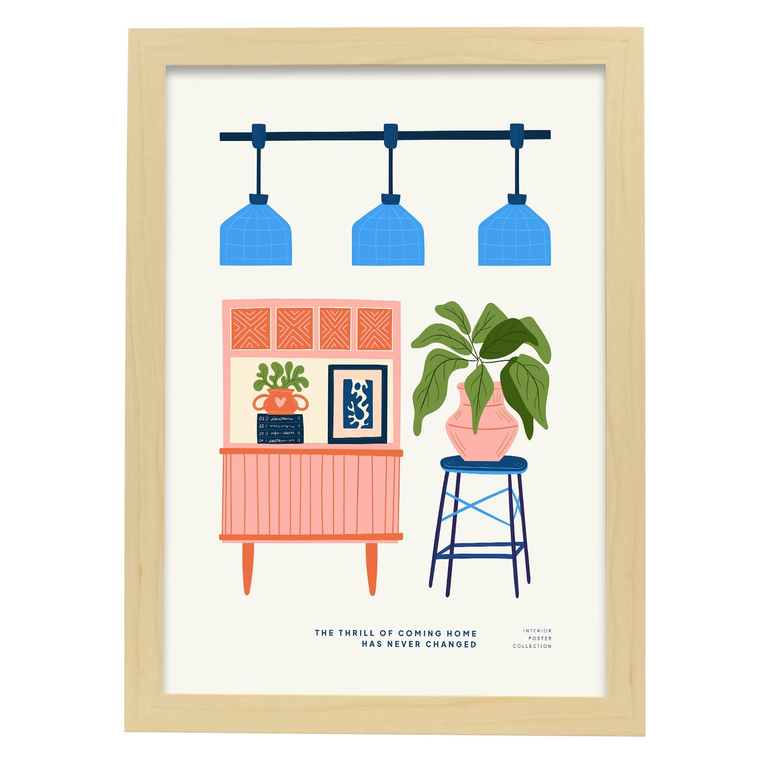 Thrill of Coming Home-Artwork-Nacnic-A3-Marco Madera clara-Nacnic Estudio SL
