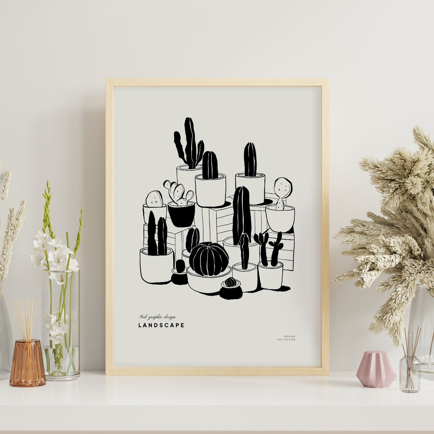 Tiny Potted Cactus-Artwork-Nacnic-Nacnic Estudio SL
