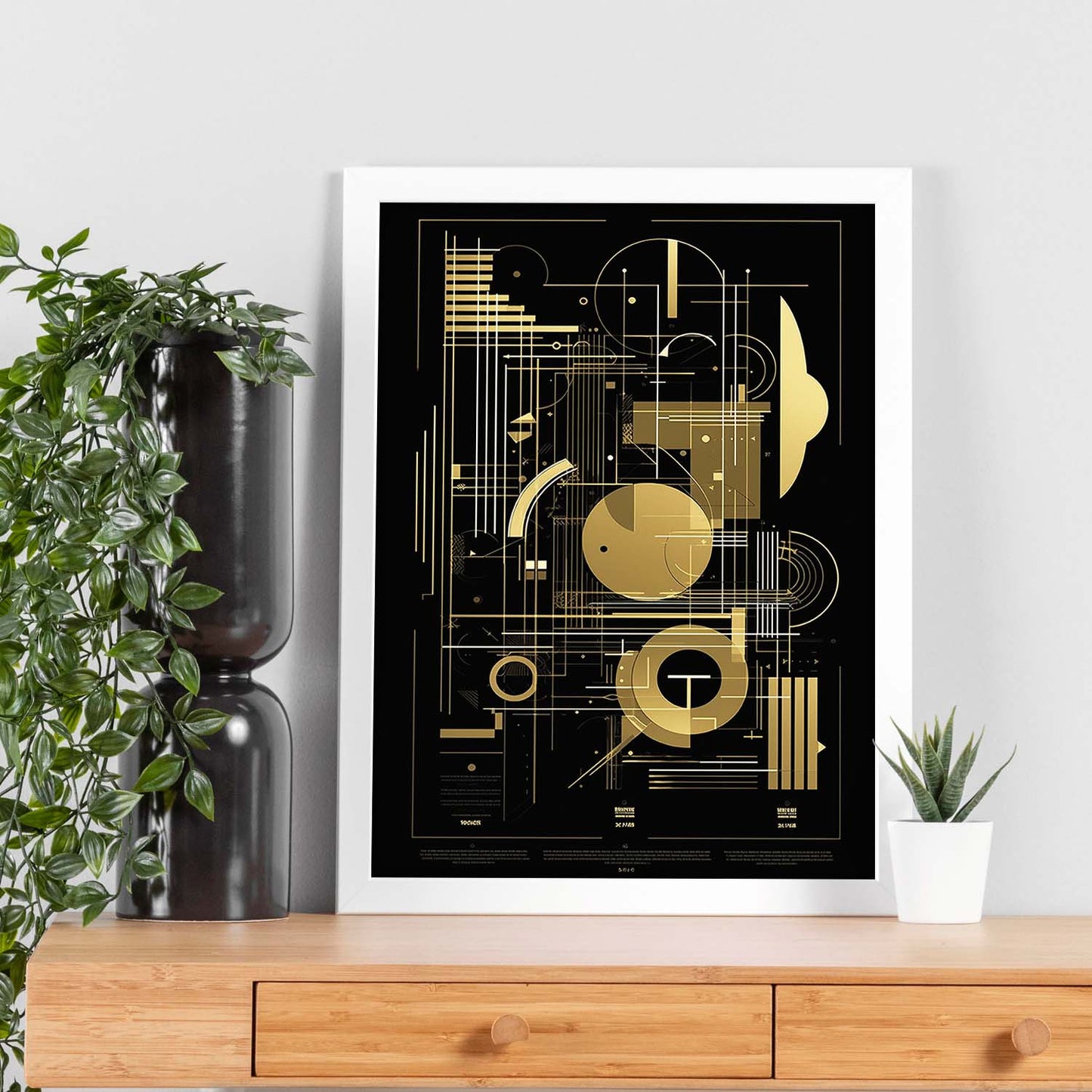 Póster Bauhaus Proporción Áurea