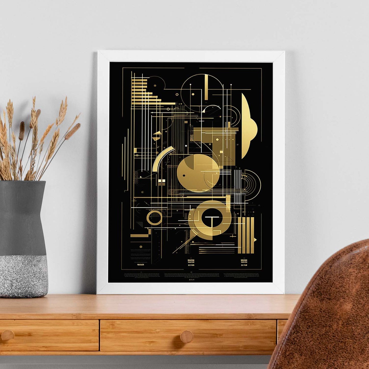 Póster Bauhaus Proporción Áurea