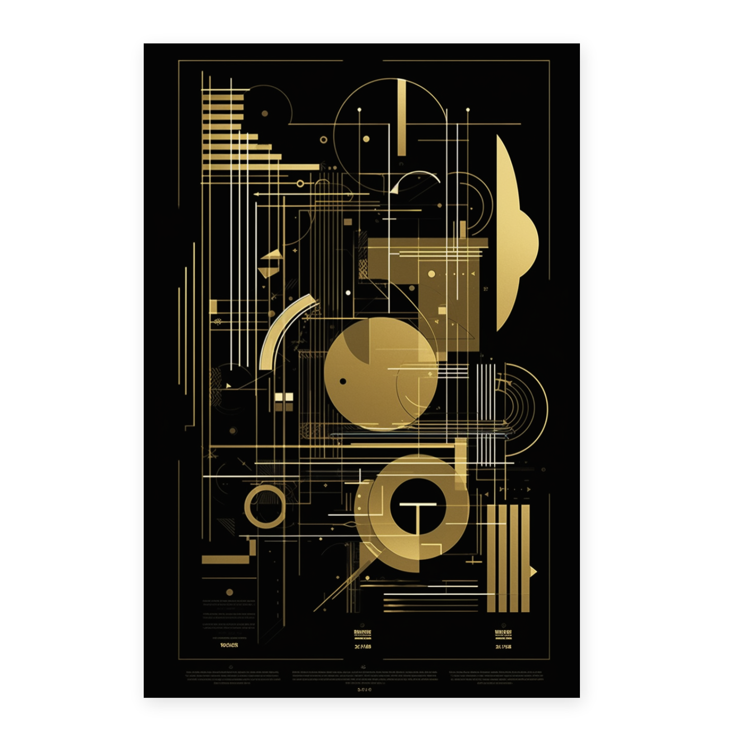 Póster Bauhaus Proporción Áurea