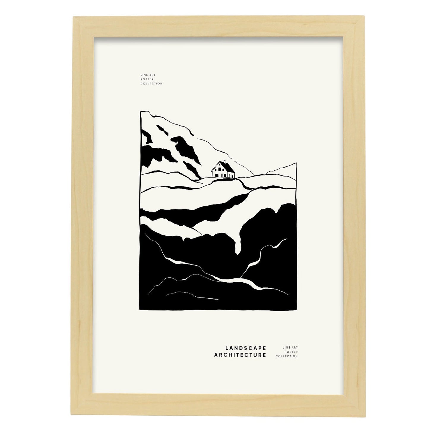 Top of the Mountain-Artwork-Nacnic-A3-Marco Madera clara-Nacnic Estudio SL