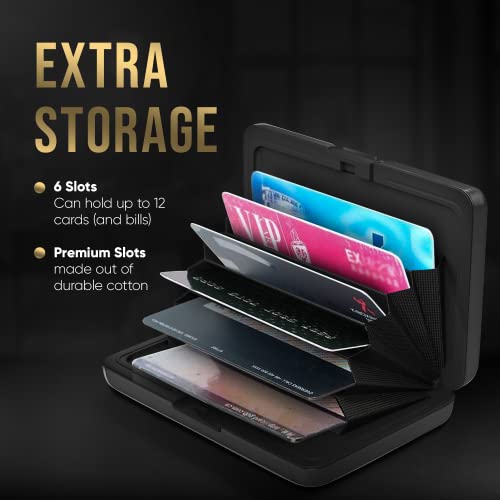 Billetera de Aluminio con Bloqueo RFID y Porta Tarjetas Unisex de Nacnic