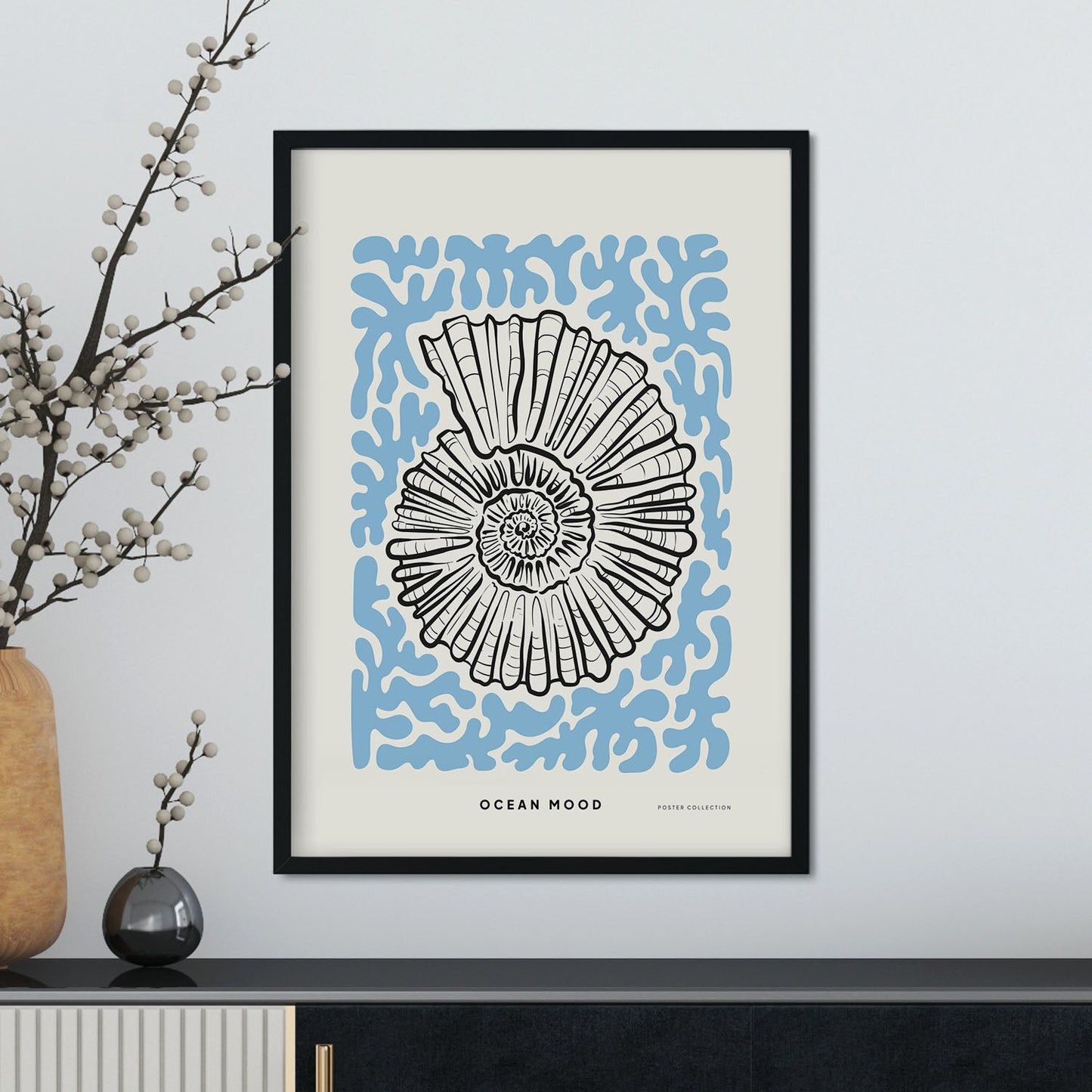 Topview Florida seashell-Artwork-Nacnic-Nacnic Estudio SL