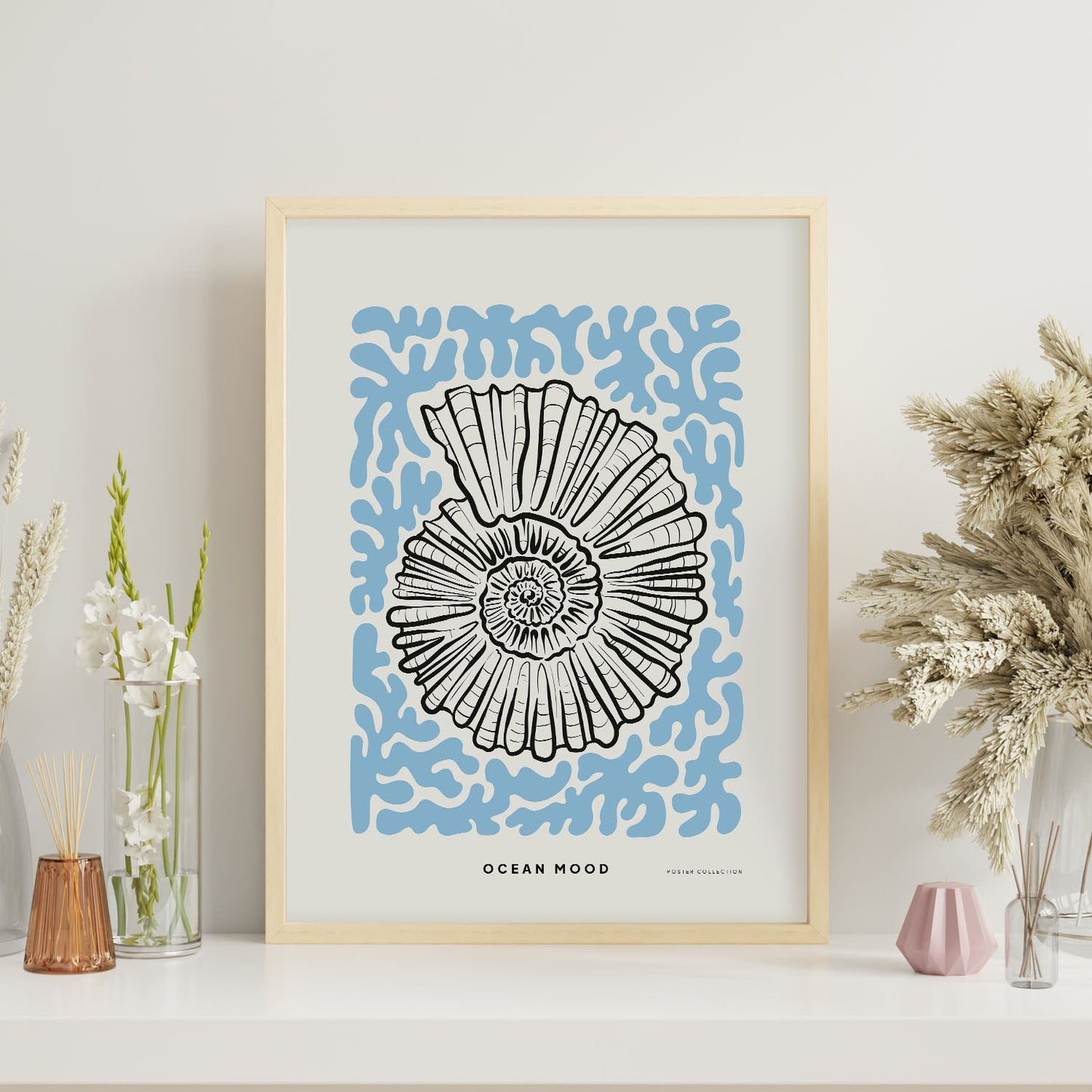 Topview Florida seashell-Artwork-Nacnic-Nacnic Estudio SL