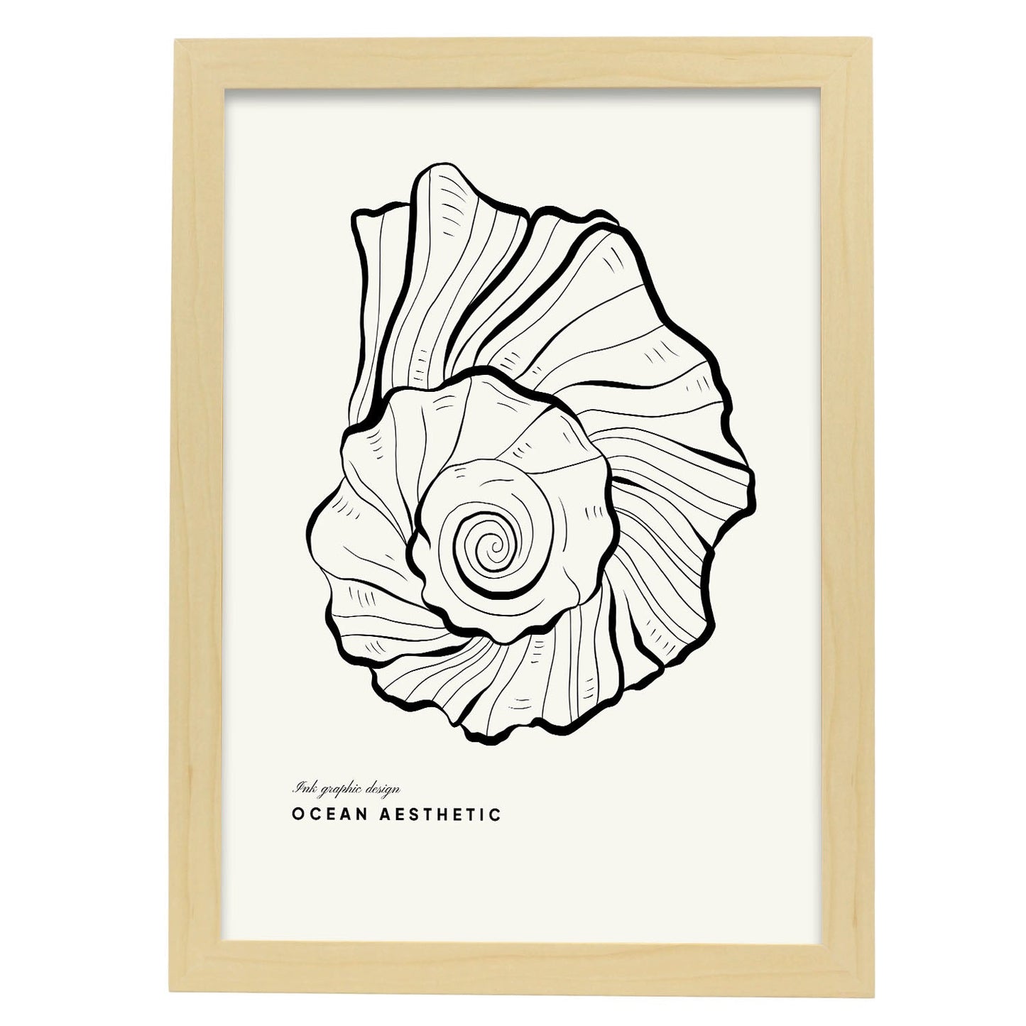 True Tulip-Artwork-Nacnic-A3-Marco Madera clara-Nacnic Estudio SL