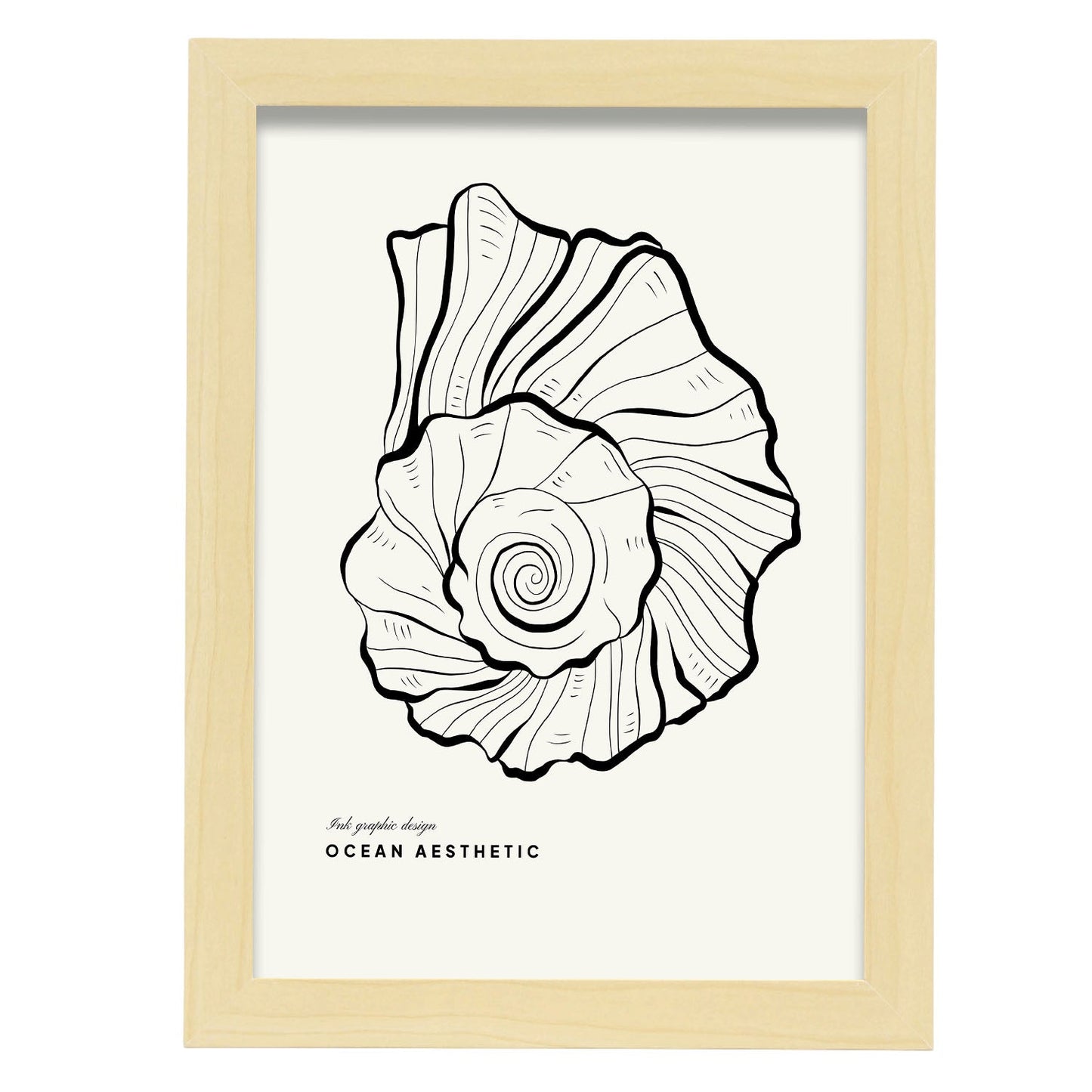 True Tulip-Artwork-Nacnic-A4-Marco Madera clara-Nacnic Estudio SL