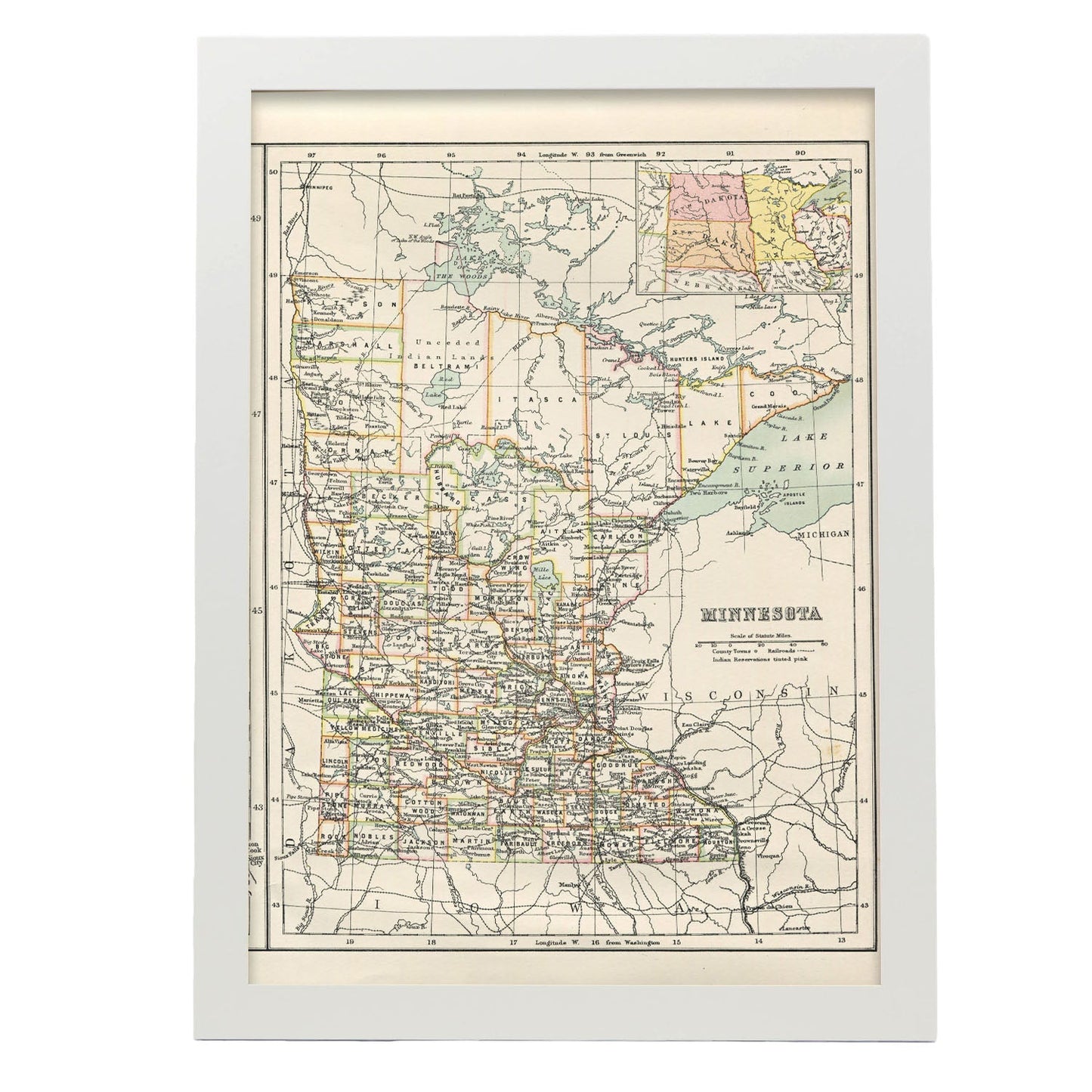 US states011 Minnesota-Artwork-Nacnic-A3-Marco Blanco-Nacnic Estudio SL