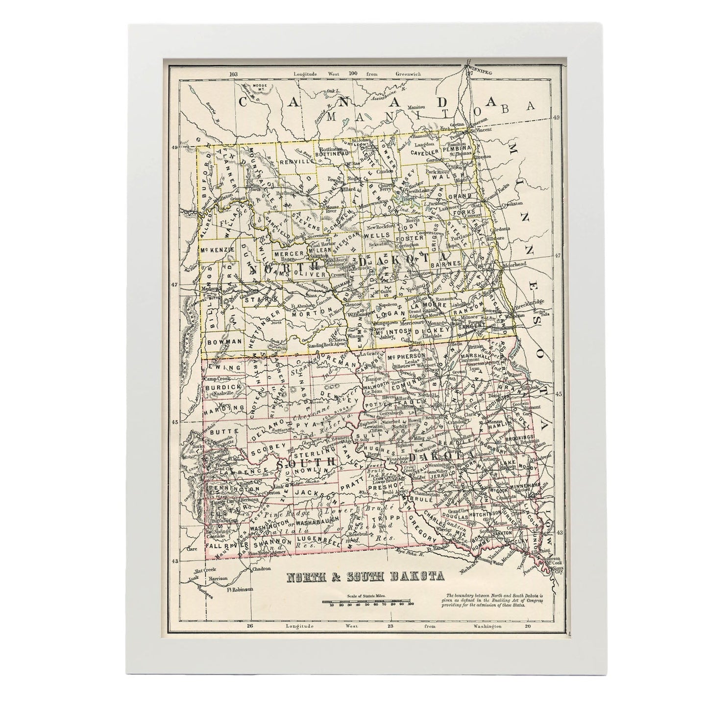 US states012 NorthSouth Dakota-Artwork-Nacnic-A3-Marco Blanco-Nacnic Estudio SL
