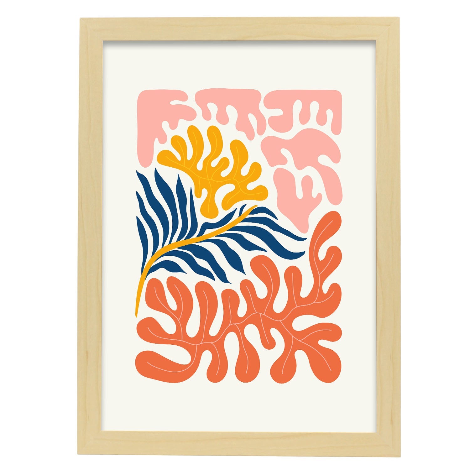 Vigorous-Artwork-Nacnic-A3-Marco Madera clara-Nacnic Estudio SL