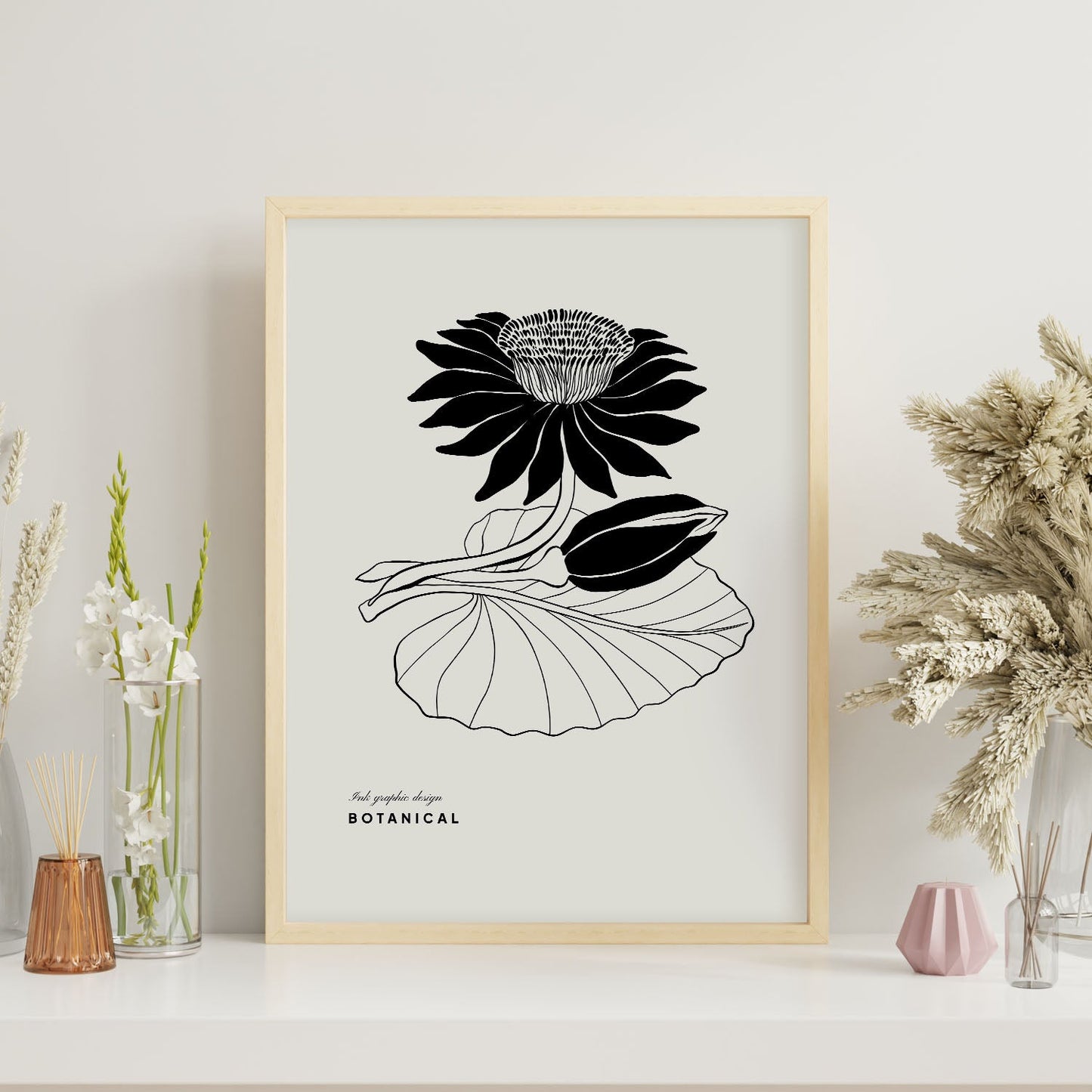 Water Lily-Artwork-Nacnic-Nacnic Estudio SL