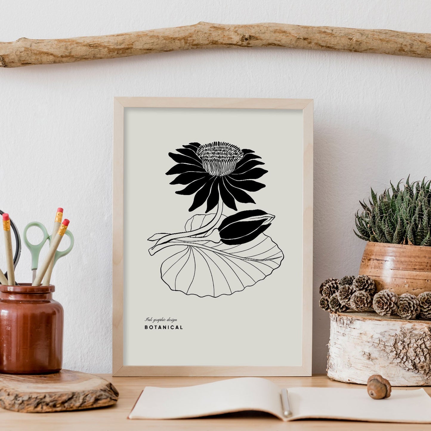 Water Lily-Artwork-Nacnic-Nacnic Estudio SL