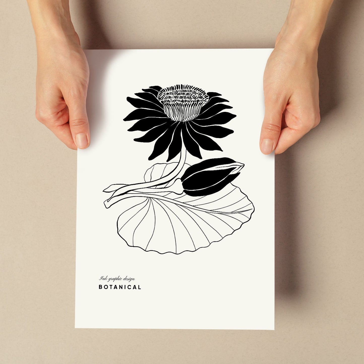 Water Lily-Artwork-Nacnic-Nacnic Estudio SL