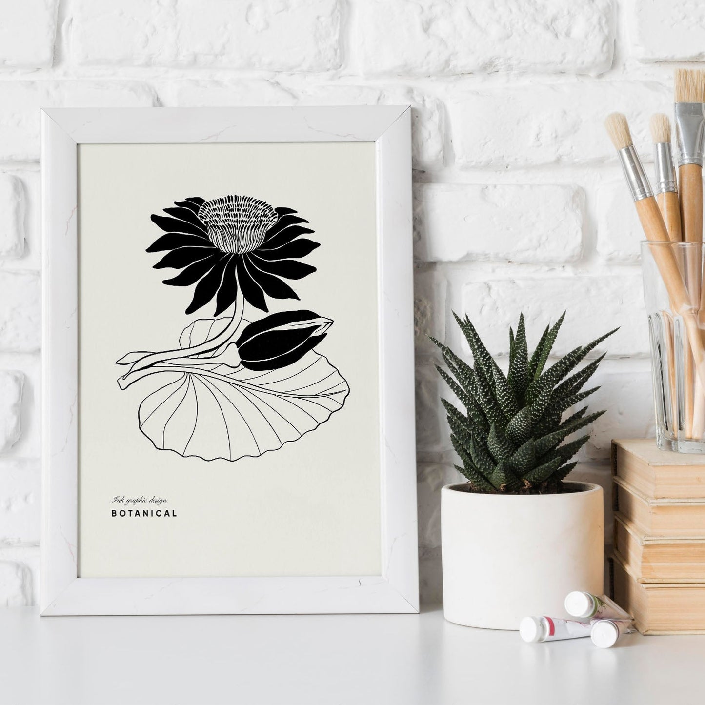 Water Lily-Artwork-Nacnic-Nacnic Estudio SL