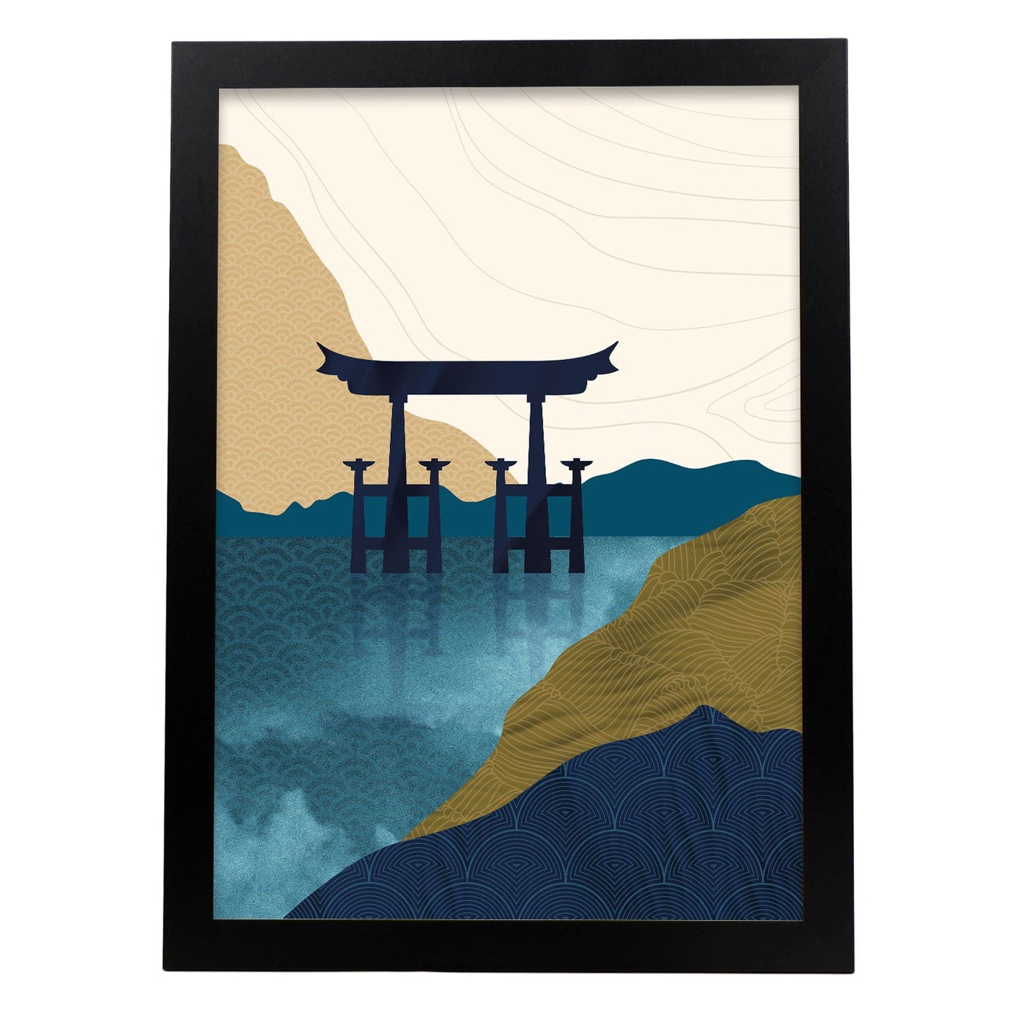 Water Temple-Artwork-Nacnic-A3-Sin marco-Nacnic Estudio SL
