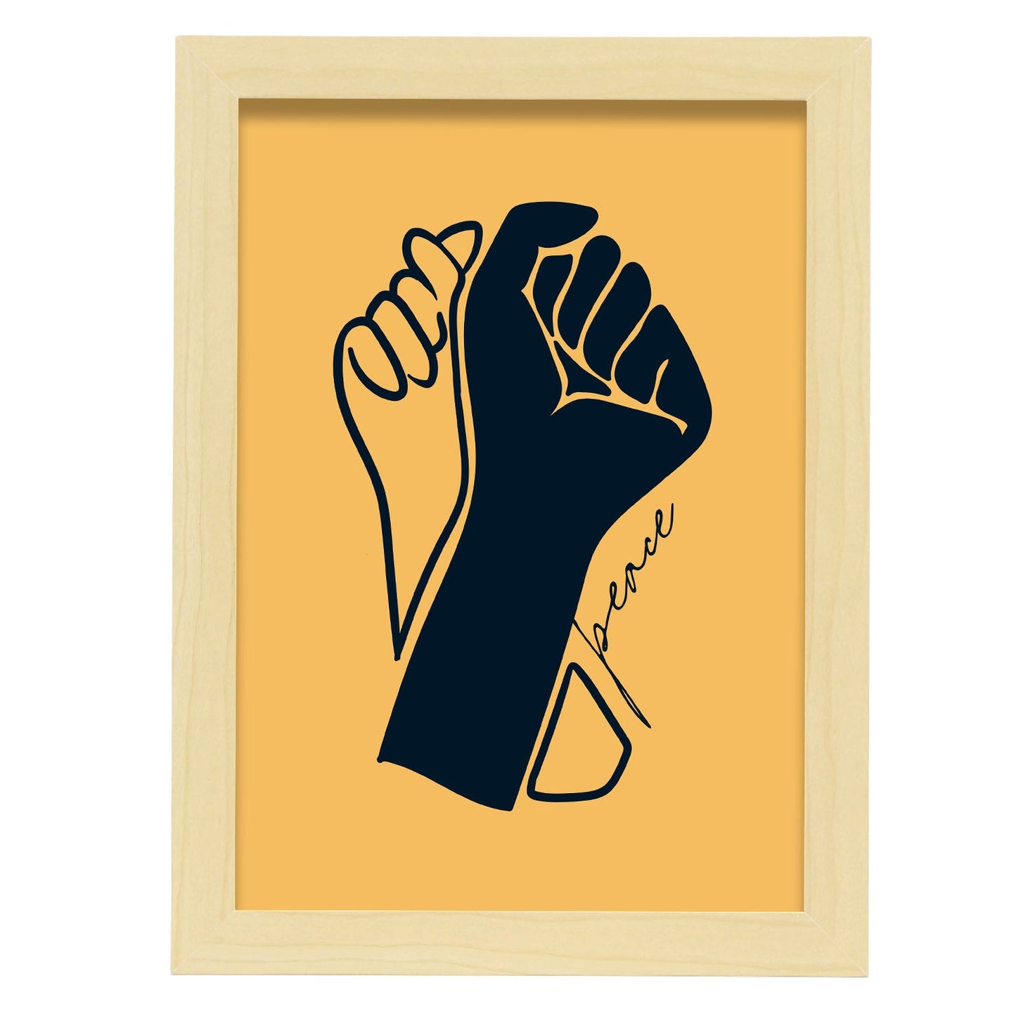 We're in it together-Artwork-Nacnic-A4-Marco Madera clara-Nacnic Estudio SL